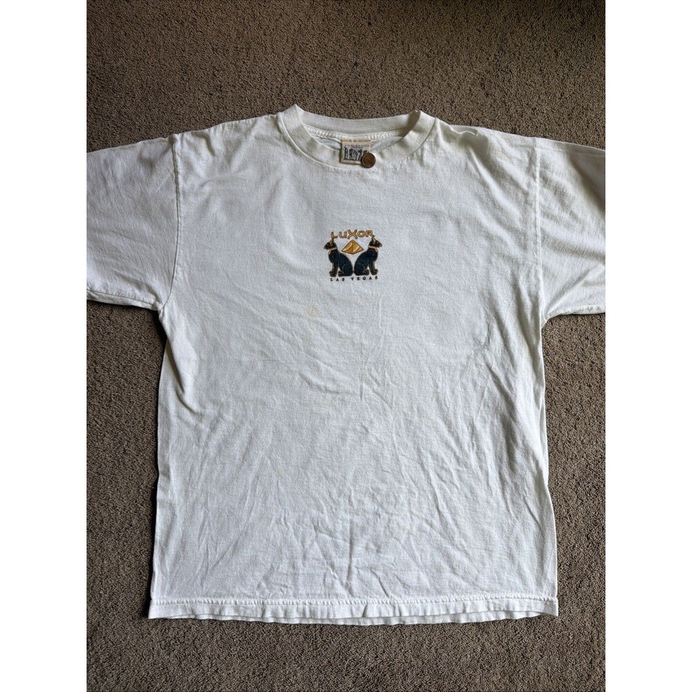 VTG 90s Luxor Casino Pyramid Creations Shirt Sz L Made In USA Las Vegas